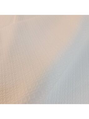 Waffle Weave White Polyester Vintage 80's Fabric 1 yard x 60 inch